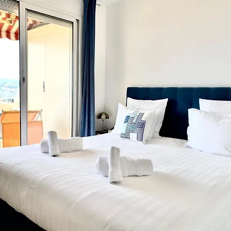 Mansfield Vue Carte Postale Terrasse Piscine Calme Port A 200m A Pied * Mentona