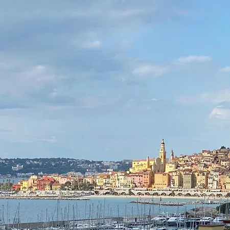 Mansfield Vue Carte Postale Terrasse Piscine Calme Port A 200m A Pied * Ментона