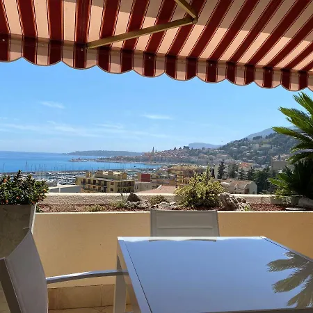 Mansfield Vue Carte Postale Terrasse Piscine Calme Port A 200m A Pied Appartement Menton